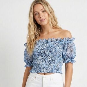 Express Floral Off-Shoulder Top